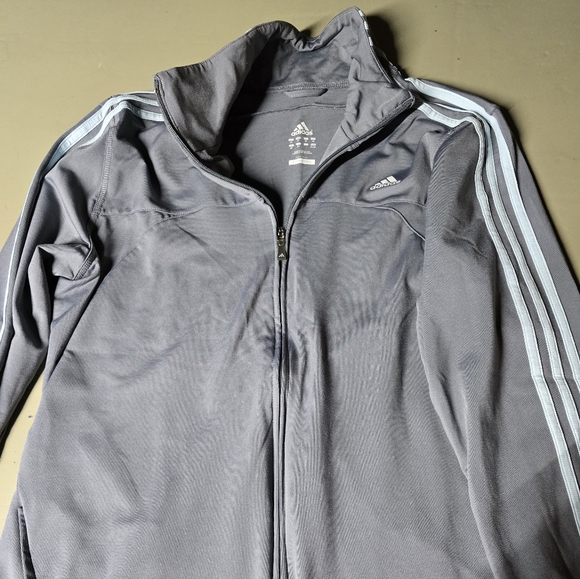 adidas Tops - Adidas Women's Gray Clima365 Track Jacket